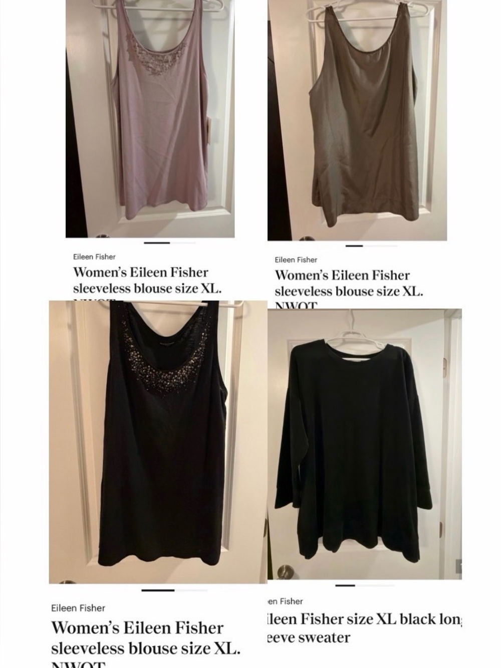 Women’s Eileen Fisher bundle. All size XL.
EUC